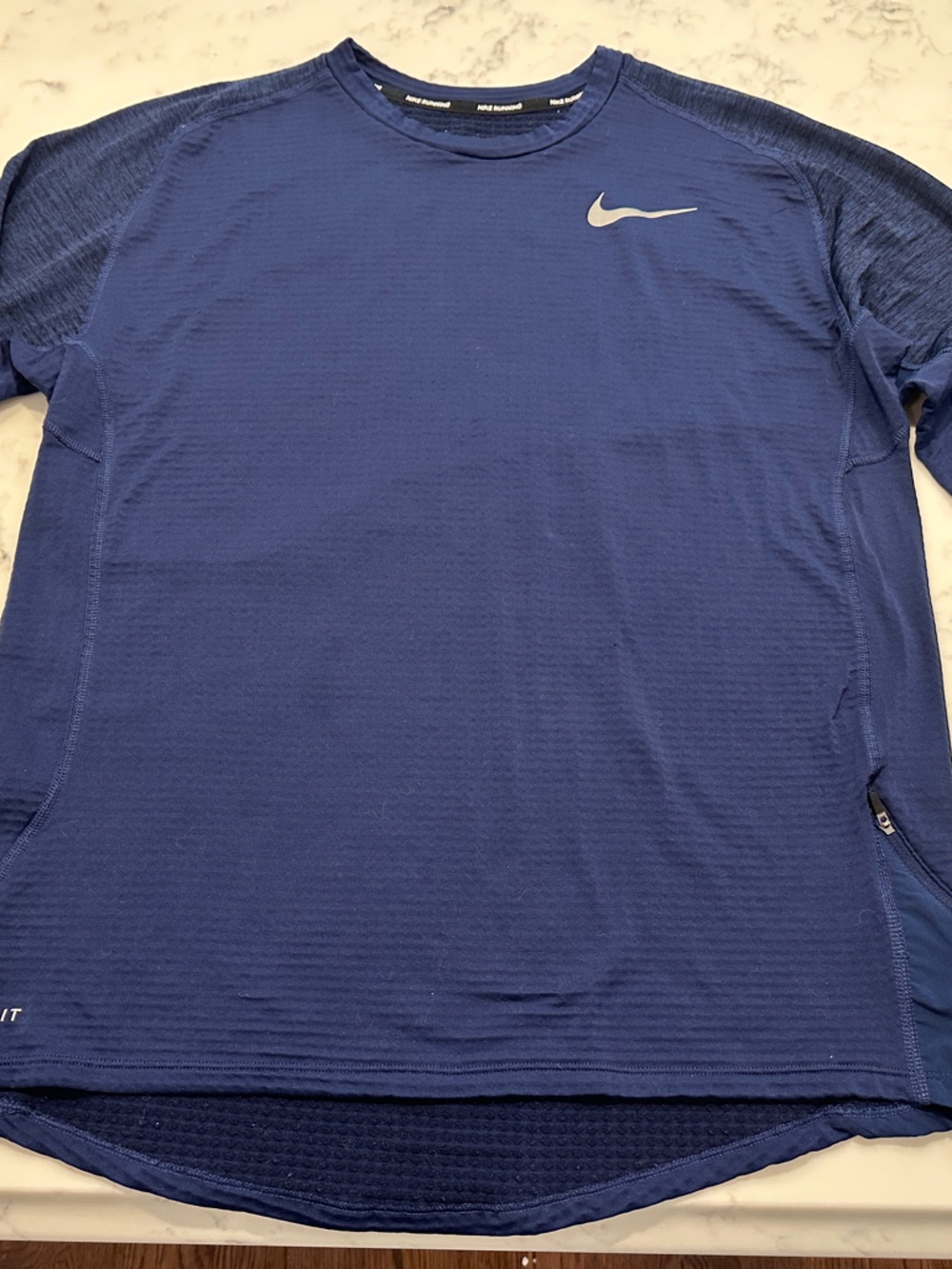 Nike Blue Dri-FIT Long Sleeve Performance Top